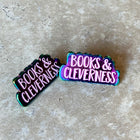 SECONDS SALE -- BOOKS AND CLEVERNESS Lapel Pin -- Slightly Imperfect