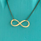 SECONDS NECKLACE SALE -- INFINITY Mirrored Gold Acrylic Necklace