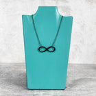 SECONDS NECKLACE SALE -- INFINITY Black Acrylic Necklace