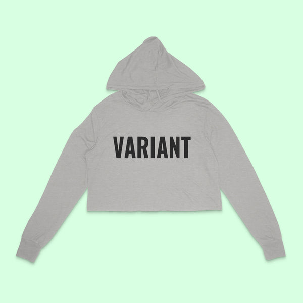 VARIANT Women’s Triblend Crop Long Sleeve Hoodie