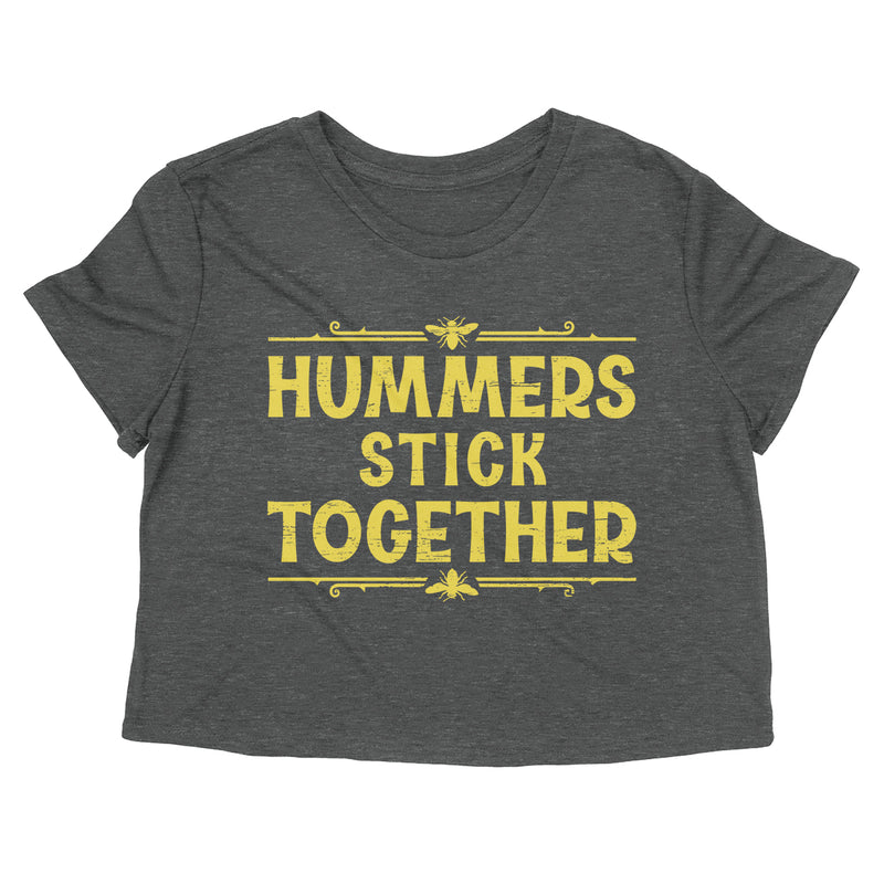 HUMMERS STICK TOGETHER Women's crop shirt