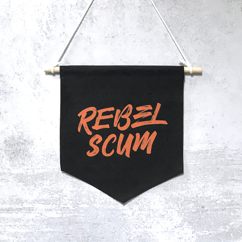REBEL SCUM Pin Banner