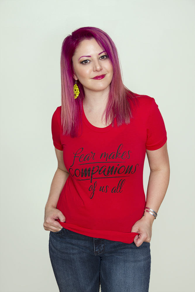FEAR MAKES COMPANIONS Women/Junior Fitted T-Shirt