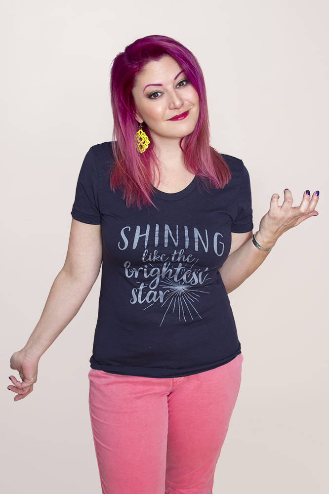 SHINING LIKE THE BRIGHTEST STAR Women/Junior Fitted T-Shirt