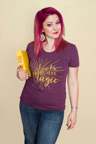 BOOKS ARE MAGIC Women/Junior Fitted T-Shirt