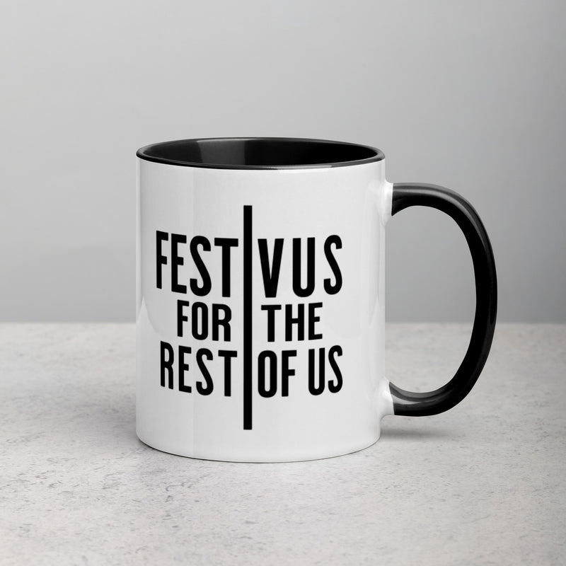 FESTIVUS FOR THE REST OF US Mug with Color Inside