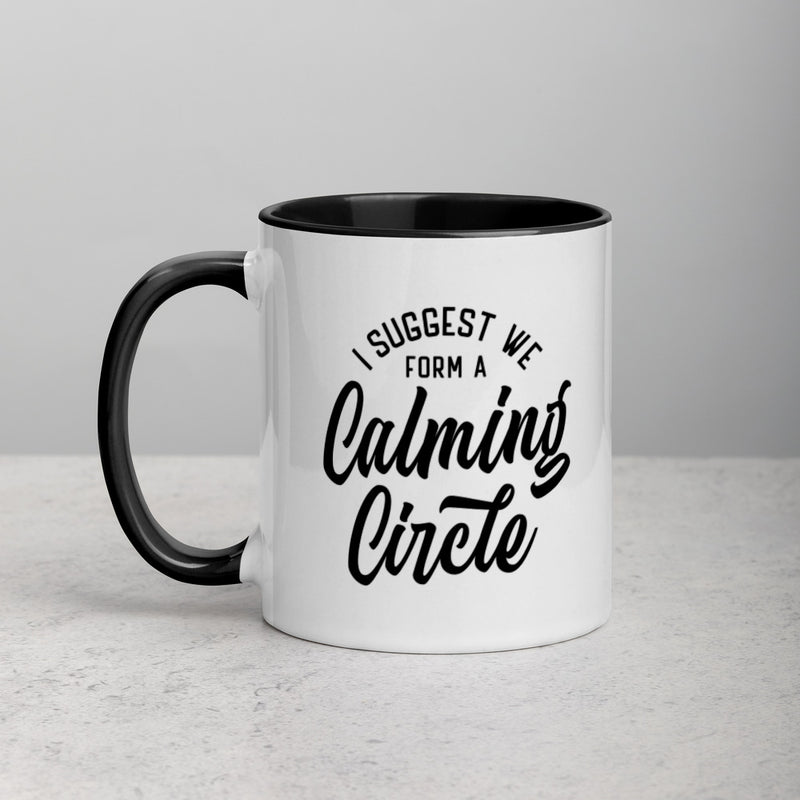 CALMING CIRCLE / I AM CALM! Mug with Color Inside