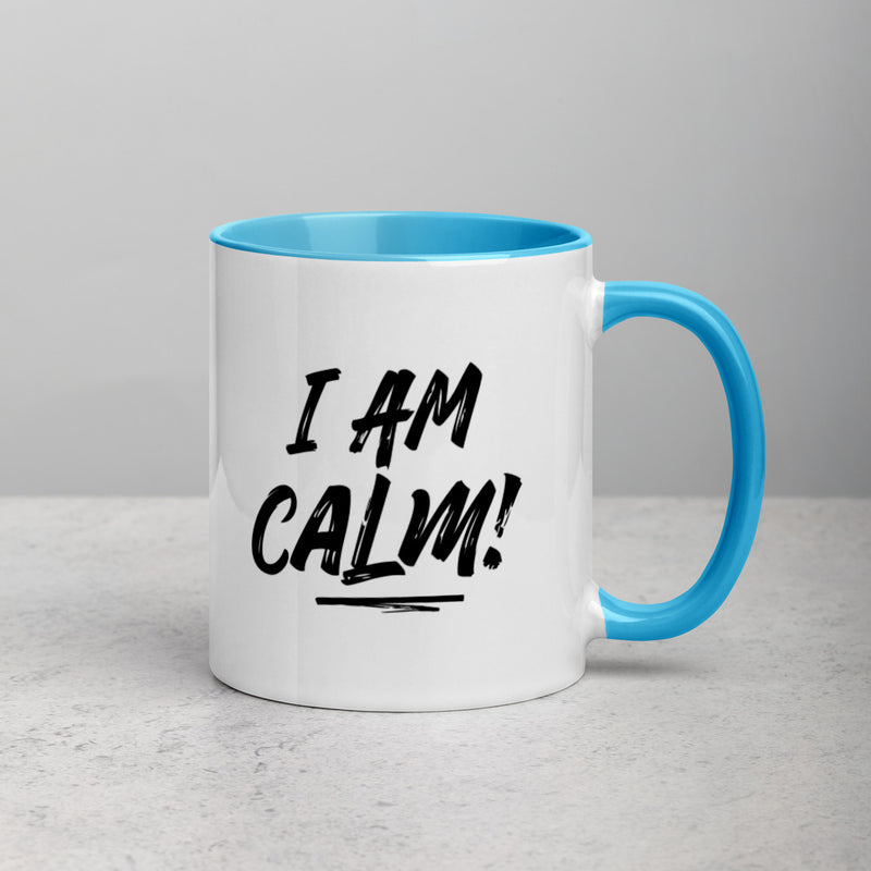 CALMING CIRCLE / I AM CALM! Mug with Color Inside