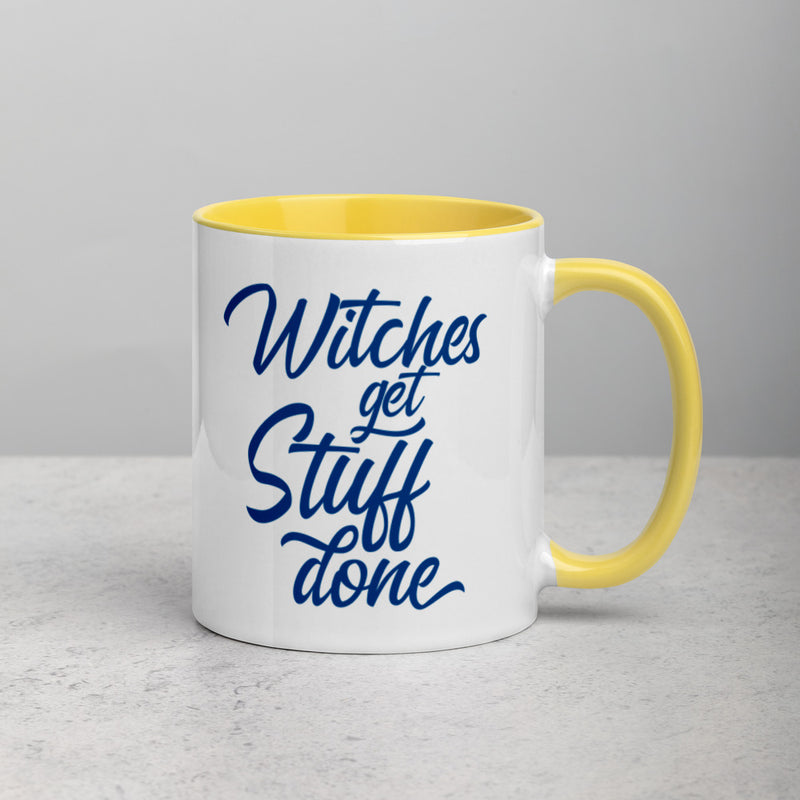 WITCHES GET STUFF DONE Mug with Color Inside
