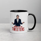 FOLLOW US ON TWEETERS Mug with Color Inside