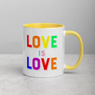 LOVE IS LOVE, 2 Mug with Color Inside