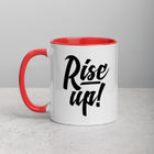 RISE UP! Mug with Color Inside