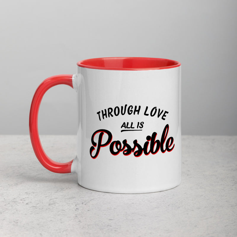 ALL IS POSSIBLE Mug with Color Inside