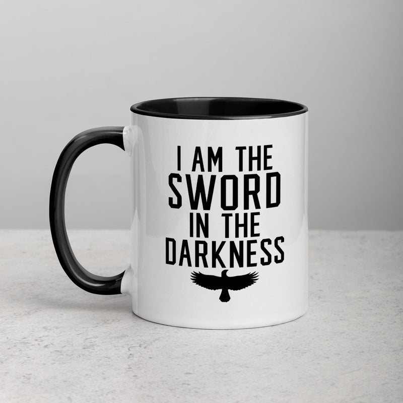 SWORD IN THE DARKNESS Mug with Color Inside