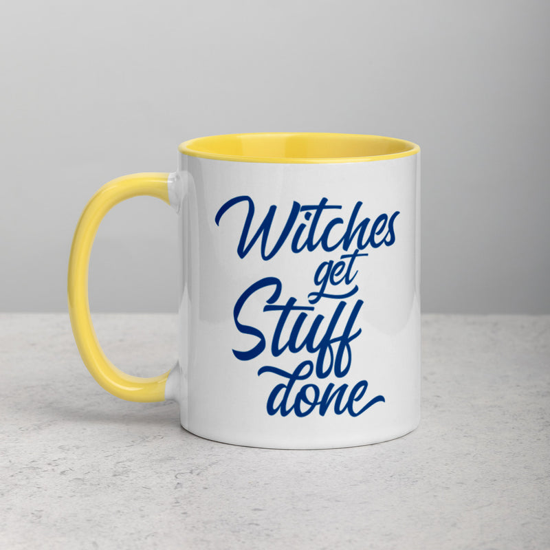 WITCHES GET STUFF DONE Mug with Color Inside