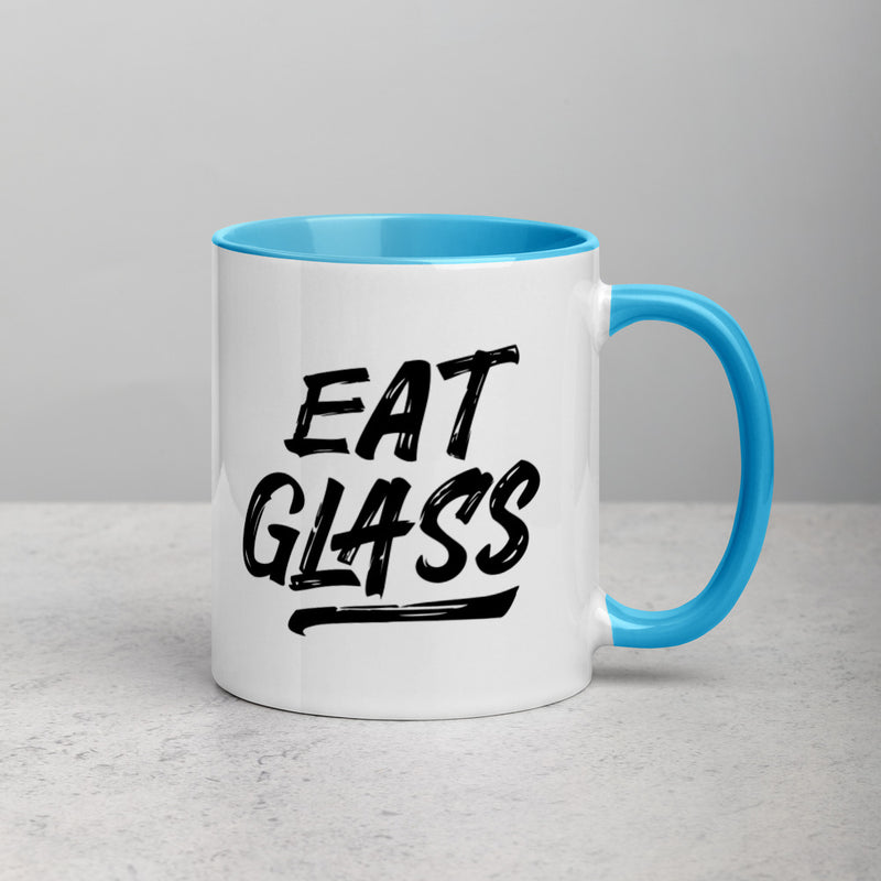 EAT GLASS Mug with Color Inside