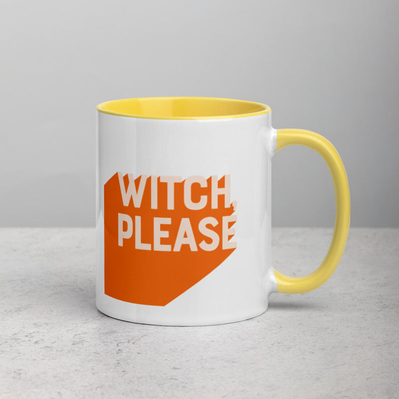 WITCH, PLEASE Mug with Color Inside