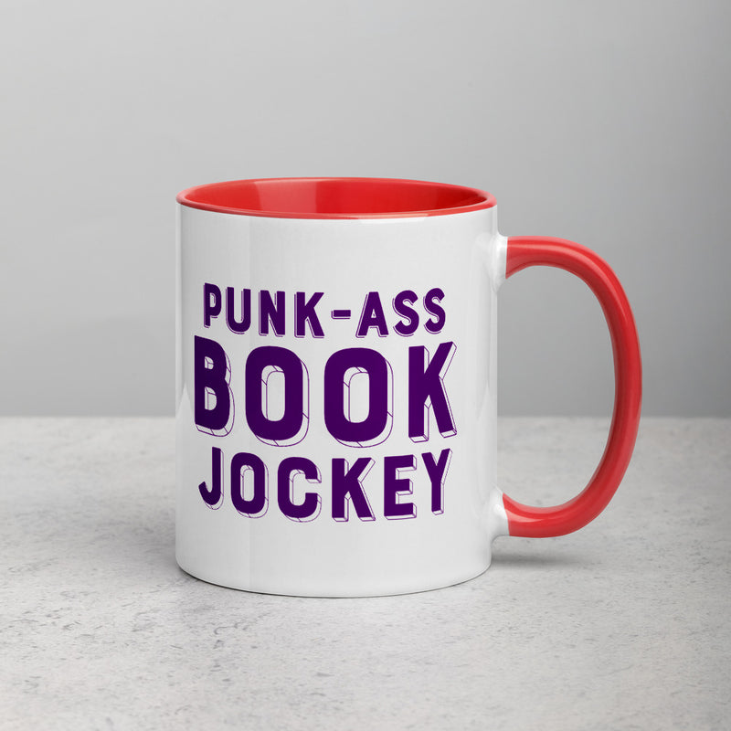 PUNK-ASS BOOK JOCKEY Mug with Color Inside