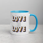 LOVE IS LOVE Mug with Color Inside