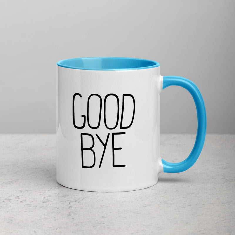 HELLO / GOOD BYE Mug with Color Inside