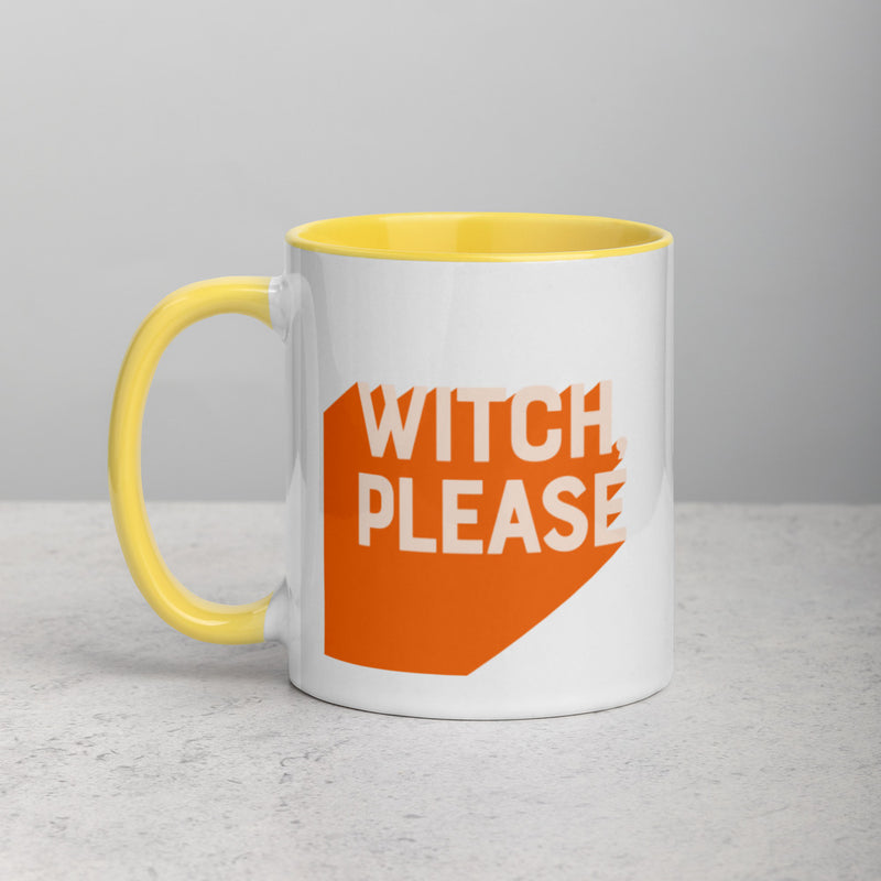 WITCH, PLEASE Mug with Color Inside