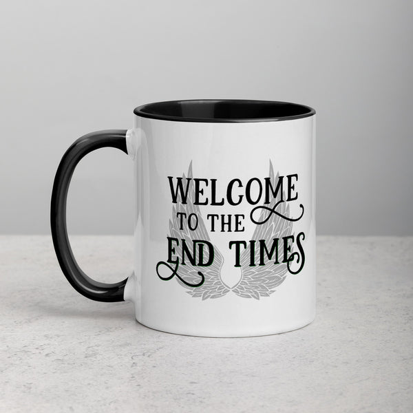 WELCOME TO THE END TIMES Mug with Color Inside