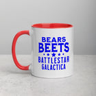 BEARS BEETS BATTLESTAR GALACTICA Mug with Color Inside