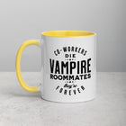 VAMPIRE ROOMMATES, THEY'RE FOREVER Mug with Color Inside