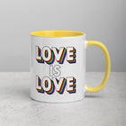 LOVE IS LOVE Mug with Color Inside