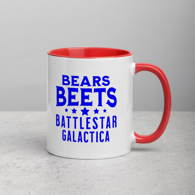 BEARS BEETS BATTLESTAR GALACTICA Mug with Color Inside