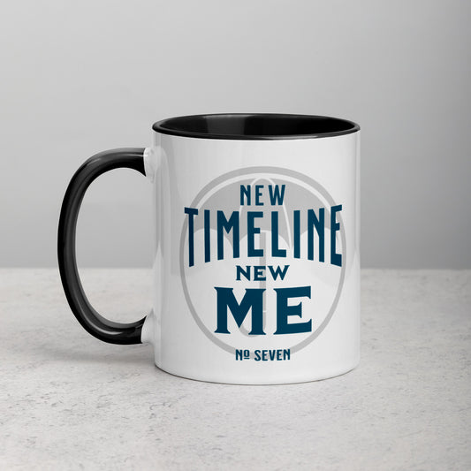 NEW TIMELINE NEW ME Mug with Color Inside
