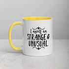 STRANGE AND UNUSUAL Mug with Color Inside