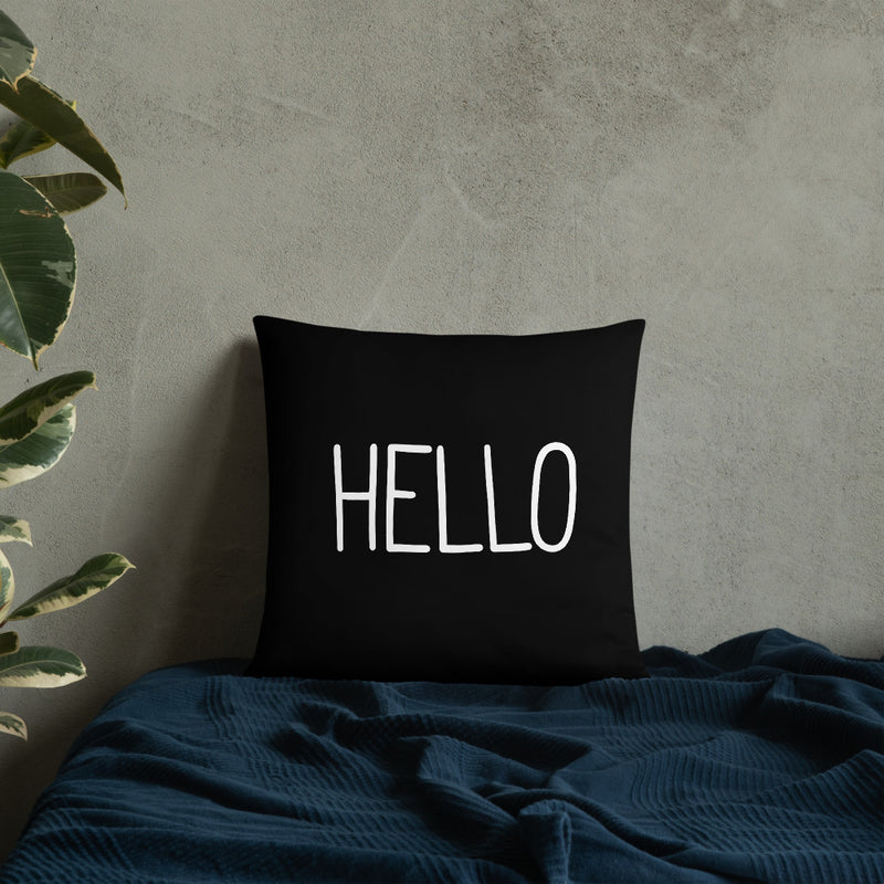 HELLO / GOOD BYE Basic Pillow