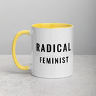 RADICAL FEMINIST Mug with Color Inside