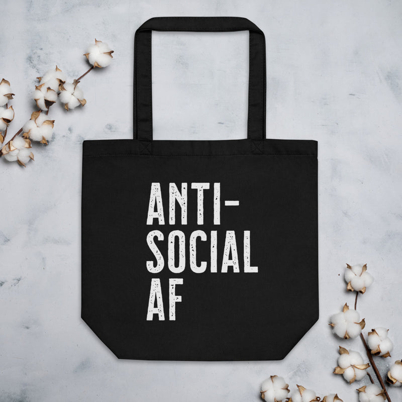 ANTI-SOCIAL AF Eco Tote Bag