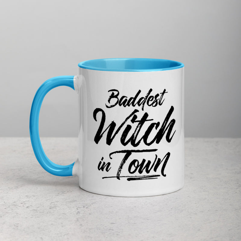 BADDEST WITCH IN TOWN Mug with Color Inside