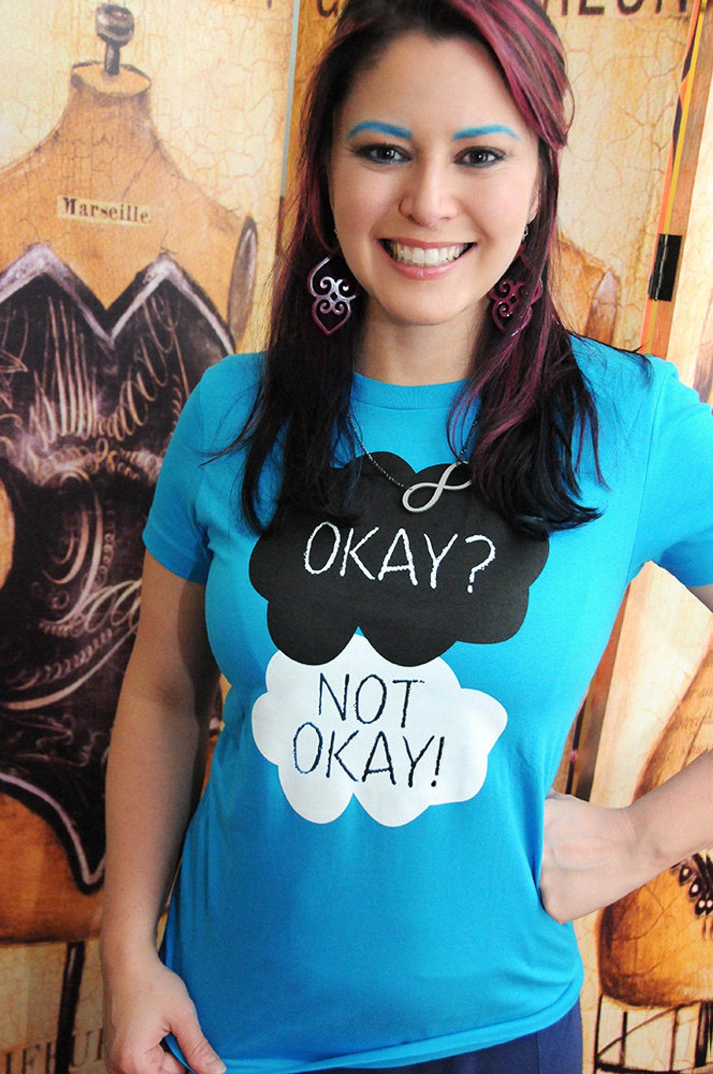 OKAY? NOT OKAY.  Women/Junior Fitted T-Shirt
