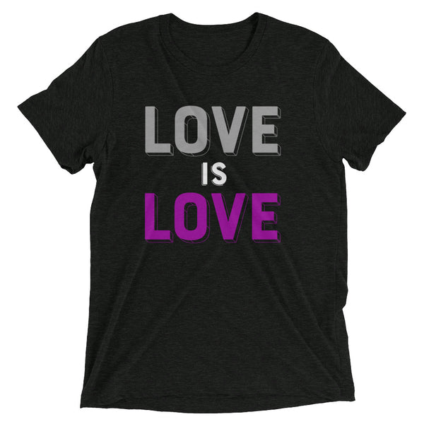 LOVE IS LOVE - ASEXUAL/DEMISEXUAL COLORS 2 Unisex t-shirt