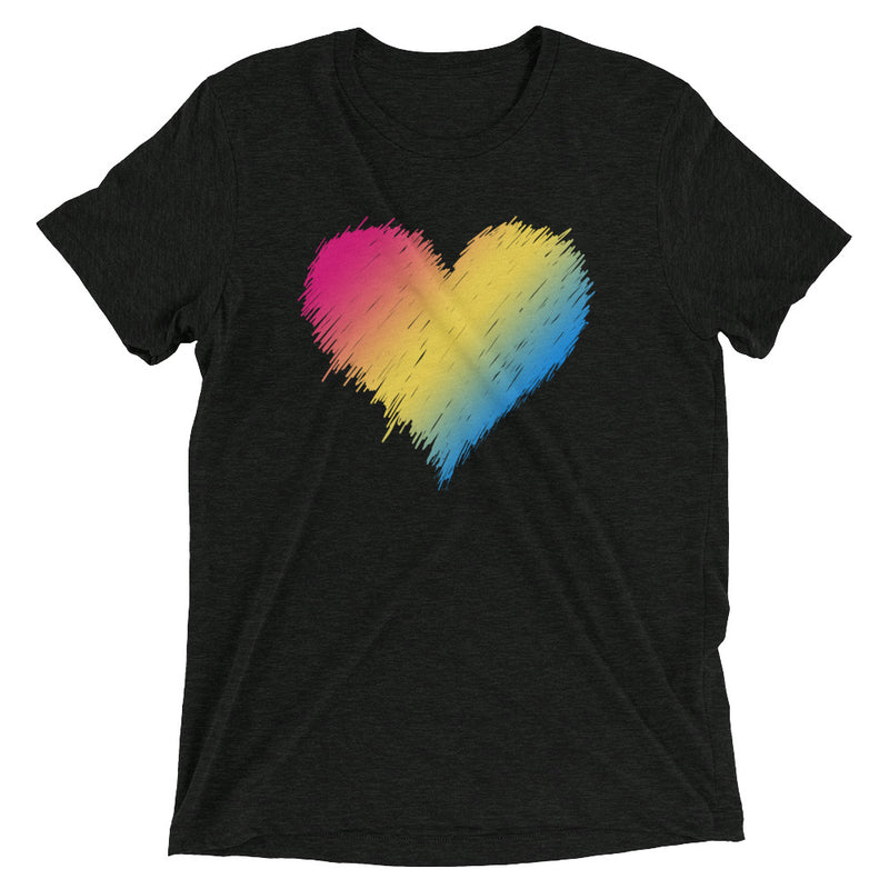 PANSEXUAL SCRIBBLE HEART Unisex T-shirt
