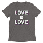 LOVE IS LOVE - ASEXUAL/DEMISEXUAL COLORS Unisex t-shirt