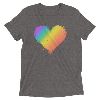 RAINBOW SCRIBBLE HEART Unisex T-shirt