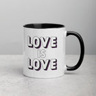 LOVE IS LOVE - ASEXUAL/DEMISEXUAL COLORS Mug with Color Inside