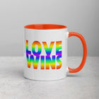 LOVE WINS Mug with Color Inside