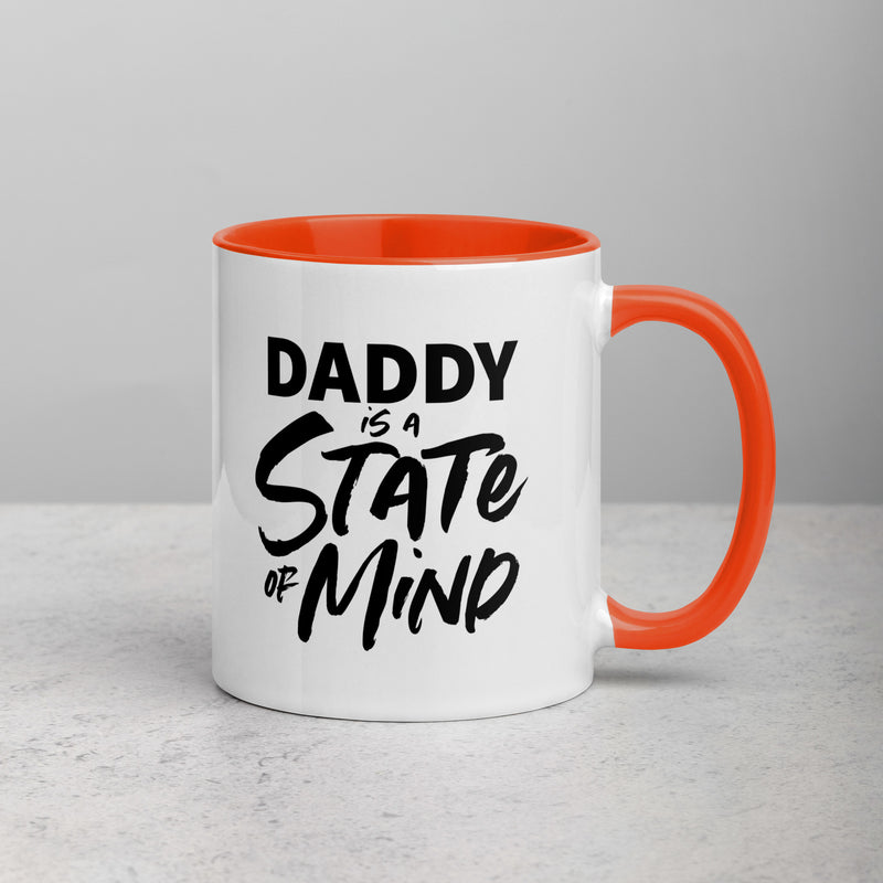 DADDY IS A STATE OF MIND Mug with Color Inside