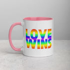 LOVE WINS Mug with Color Inside