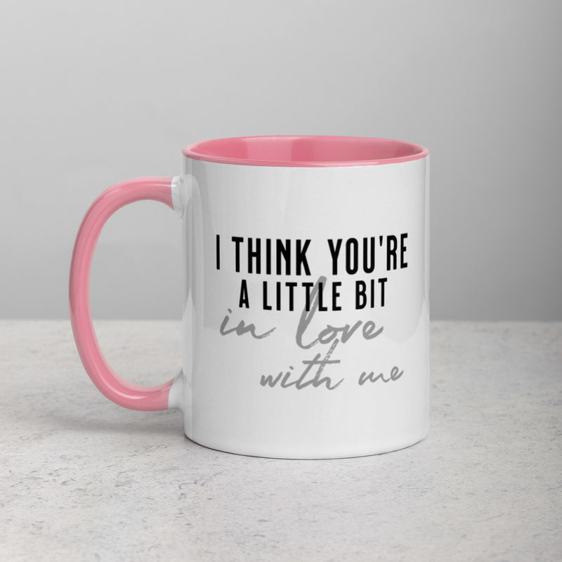 A LITTLE BIT IN LOVE WITH ME Mug with Color Inside