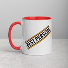 BEST PERSON Mug with Color Inside