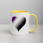 ASEXUAL/DEMISEXUAL SCRIBBLE HEART Mug with Color Inside