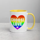 CHOOSE LOVE Mug with Color Inside